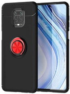 TopQ Cover Xiaomi Redmi Note 9 Pro silicone black with Red Ring 52500 - Phone Cover