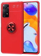 TopQ Cover Xiaomi Redmi Note 11 Silicone Red with Red Ring 72720 - Phone Cover