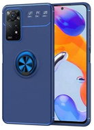 TopQ Cover Xiaomi Redmi Note 11 silicone blue with blue ring 72719 - Phone Cover