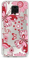 TopQ Cover Xiaomi Redmi Note 9 Pro silicone Pink Butterfly 52548 - Phone Cover