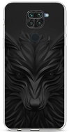 TopQ Cover Xiaomi Redmi Note 9 silicone Black Wolf 50034 - Phone Cover