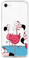 TopQ Cover iPhone SE 2022 silicone Cartoon Flamingos 74020 - Phone Cover