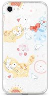 TopQ Kryt iPhone SE 2022 silikón Happy Cats 73980 - Kryt na mobil