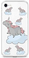 TopQ Cover iPhone SE 2022 silicone Grey Unicorns 73962 - Phone Cover