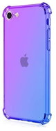 TopQ Cover iPhone SE 2022 silicone Shock rainbow purple-blue 74164 - Phone Cover