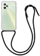TopQ Cover Realme C35 silicone with black cord transparent 74374 - Phone Cover