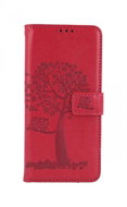 TopQ Case Realme 9 Pro Book Dark Pink Owl Tree 71617 - Phone Case