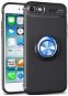 TopQ Kryt iPhone SE 2022 čierny s modrým prsteňom 74633 - Kryt na mobil