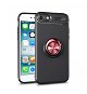 TopQ Kryt iPhone SE 2022 čierny s červeným prsteňom 74632 - Kryt na mobil
