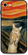 TopQ Cover iPhone SE 2022 silicone Scared Cat 74263 - Phone Cover