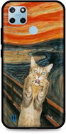 TopQ Cover Realme C25Y silicone Scared Cat 70509 - Phone Cover