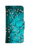 TopQ Case Vivo V21 5G Book Blue with flowers 73516 - Phone Case