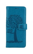 TopQ Case Realme 9 5G booklet Turquoise tree owls 74139 - Phone Case