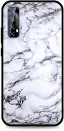 TopQ Cover LUXURY Realme 7 solid Marble White 55005 - Phone Cover