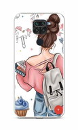 TopQ Cover Xiaomi Redmi Note 9 silicone Girl 58968 - Phone Cover