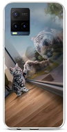 TopQ Cover Vivo Y21s silicone Reflection of a tiger 69105 - Phone Cover