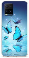 TopQ Cover Vivo Y21s silicone Blue butterflies 69102 - Phone Cover