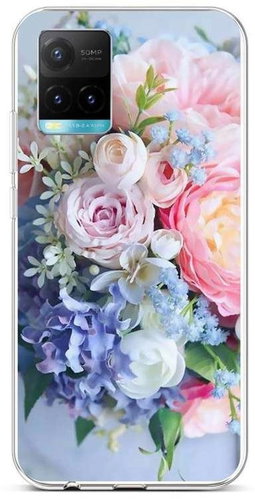 TopQ Cover Vivo Y33s silicone Bouquet 69187 - Phone Cover - Main image