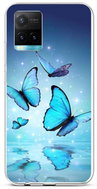 TopQ Cover Vivo Y33s silicone Blue butterflies 69186 - Phone Cover