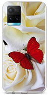 TopQ Cover Vivo Y33s silicone Red butterfly 69149 - Phone Cover