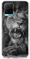 TopQ Cover Vivo Y33s silicone Black and white lion 69147 - Phone Cover