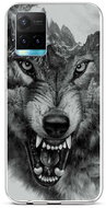 TopQ Cover Vivo Y33s silicone Black and white wolf 69146 - Phone Cover