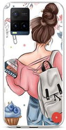 TopQ Cover Vivo Y21s silicone Girl 69127 - Phone Cover