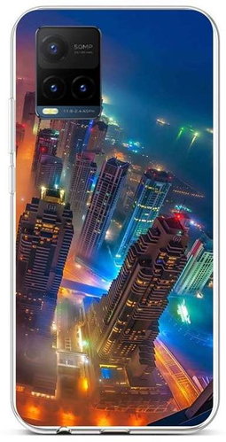 TopQ Cover Vivo Y21s silicone City 69123 - Phone Cover - Main image