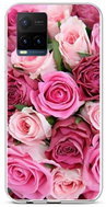 TopQ Cover Vivo Y21s silicone Pink rosettes 69120 - Phone Cover