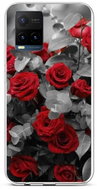 TopQ Cover Vivo Y21s silicone Red Rose mix 69099 - Phone Cover