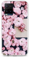 TopQ Cover Vivo Y21s silicone Pink flowers 69093 - Phone Cover