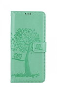TopQ Vivo Y33s book case Green tree owls 70759 - Phone Case