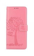 TopQ Case Vivo Y21s book Light pink tree owls 70756 - Phone Case