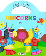 Unicorns Draw and Glue - Trip - Matrica gyerekeknek