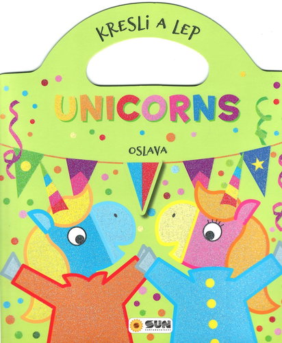 Unicorns Draw and Glue - Celebration - Kids Stickers - Main image