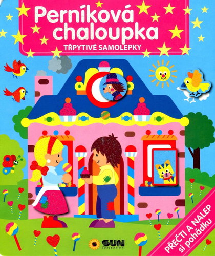 Gingerbread house - glitter stickers - Kids Stickers - Main image