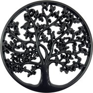 Prodex Tree in a circle wooden black 30 cm - Decoration