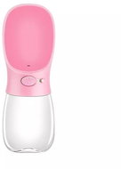 Surtep Travel Water Dispenser 550 ml Pink - Travel Bottle for Cats and Dogs