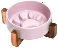 Surtep Ceramic 2 in 1 Anti-swallow bowl 450 ml, pink - Dog Bowl