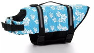 Surtep Floating reflective vest for dog Flower blue - Swimming Vest for Dogs
