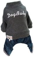 Surtep winter dog overalls for dog grey size. M - Dog Clothes