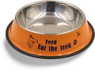 Surtep Stainless steel bowl Sentence 1700 ml colour Orange - Dog Bowl