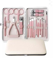 Surtep Manikúrní sada dámská professional 18 ks / růžová - Manicure Set