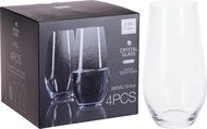 H&L Sklenice na vodu Crystal 580ml, set 4ks - Sklenice