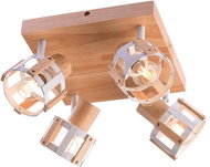 Ceiling luminaire Talos, max 4 × 25 W/E14/230 V/IP20, light wood - Ceiling Light