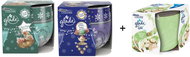 Glade Candles 2 + 1 FREE (Dazzling Blossom Tea + + Velvet Jasmin) - Toiletry Set