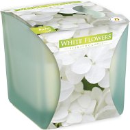 BISPOL Fehér virágok 170 g - Gyertya