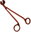 Wick Scissors Red Copper