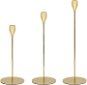 RENTEX Candle holder 3 pcs Gold - Candle Accessory