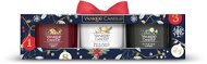 YANKEE CANDLE Vianočná darčeková súprava, sampler v skle 3× 49 g - Darčeková sada
